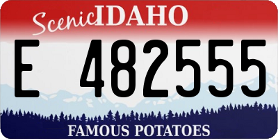 ID license plate E482555