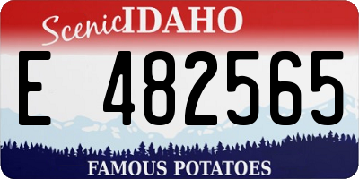 ID license plate E482565