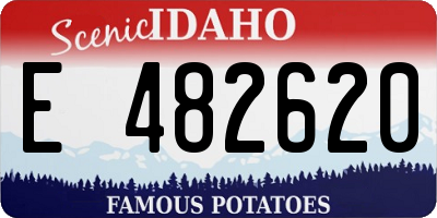 ID license plate E482620