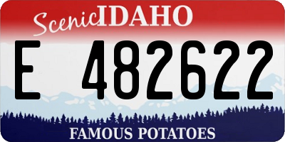 ID license plate E482622