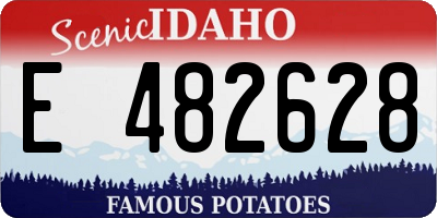 ID license plate E482628