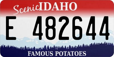 ID license plate E482644