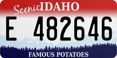 ID license plate E482646