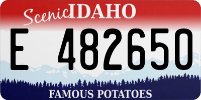 ID license plate E482650