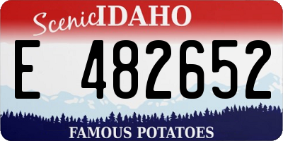 ID license plate E482652