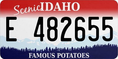 ID license plate E482655