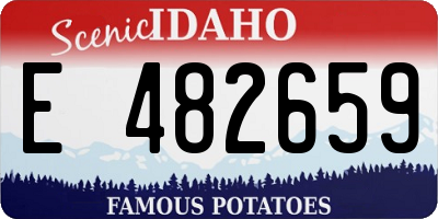 ID license plate E482659