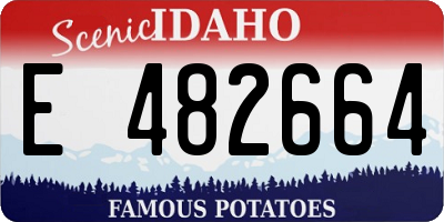 ID license plate E482664