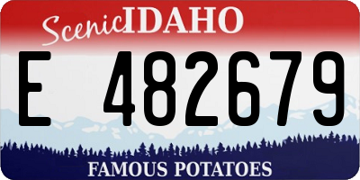ID license plate E482679