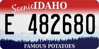 ID license plate E482680