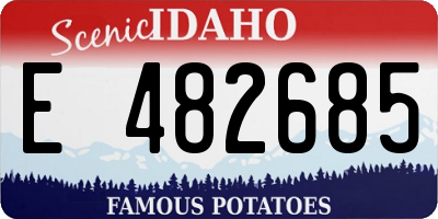 ID license plate E482685
