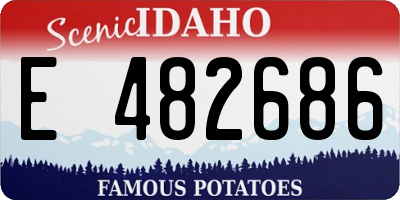 ID license plate E482686