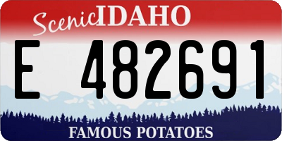 ID license plate E482691
