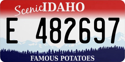 ID license plate E482697