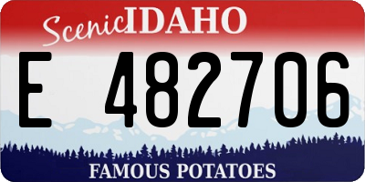 ID license plate E482706