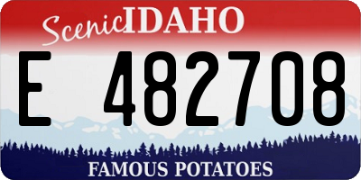 ID license plate E482708