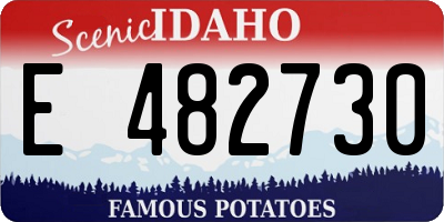 ID license plate E482730