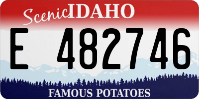 ID license plate E482746