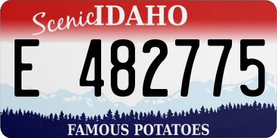 ID license plate E482775