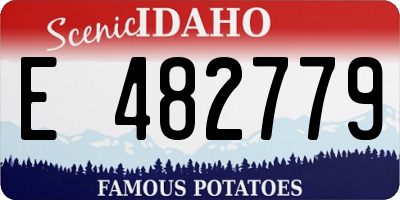 ID license plate E482779