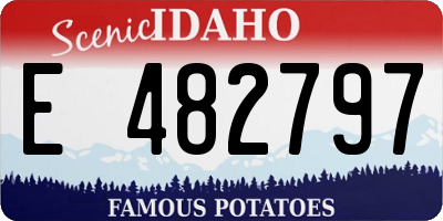 ID license plate E482797