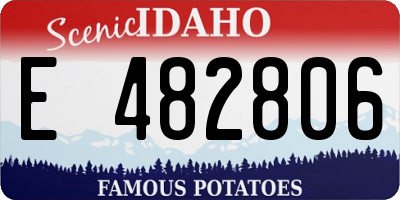 ID license plate E482806