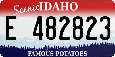 ID license plate E482823