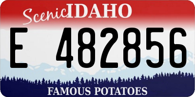 ID license plate E482856