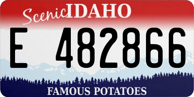 ID license plate E482866