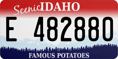 ID license plate E482880