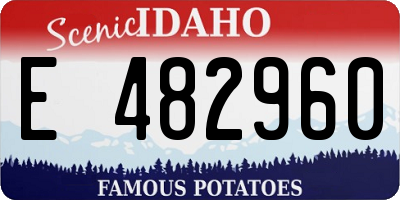 ID license plate E482960