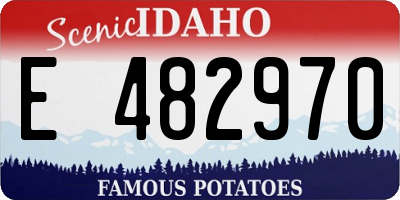 ID license plate E482970