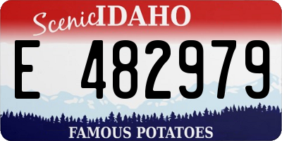 ID license plate E482979