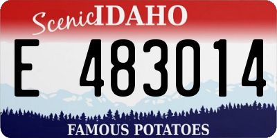 ID license plate E483014