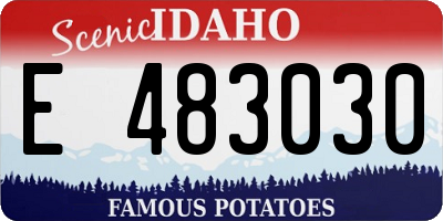 ID license plate E483030