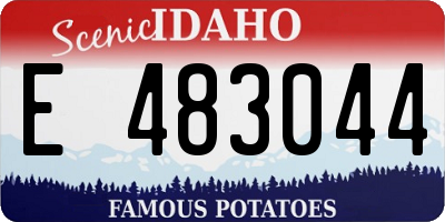 ID license plate E483044
