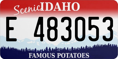ID license plate E483053