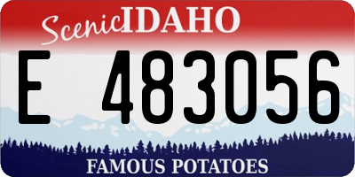 ID license plate E483056