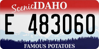 ID license plate E483060