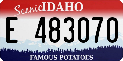 ID license plate E483070