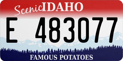 ID license plate E483077