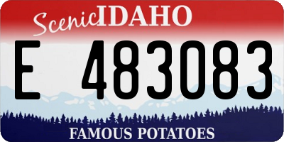 ID license plate E483083