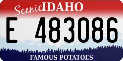 ID license plate E483086