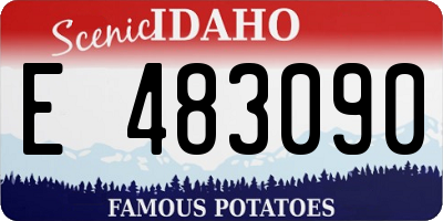ID license plate E483090