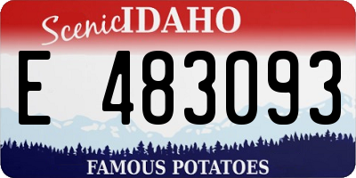ID license plate E483093