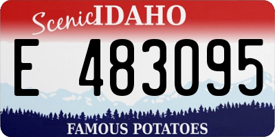 ID license plate E483095