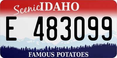 ID license plate E483099