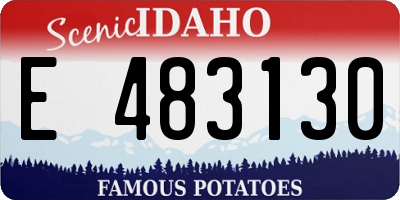 ID license plate E483130