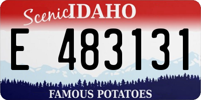 ID license plate E483131