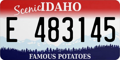 ID license plate E483145